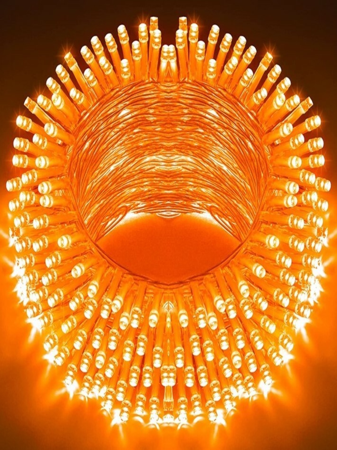 

SPARK WORLD Orange Coloured Rice Shape String Lights