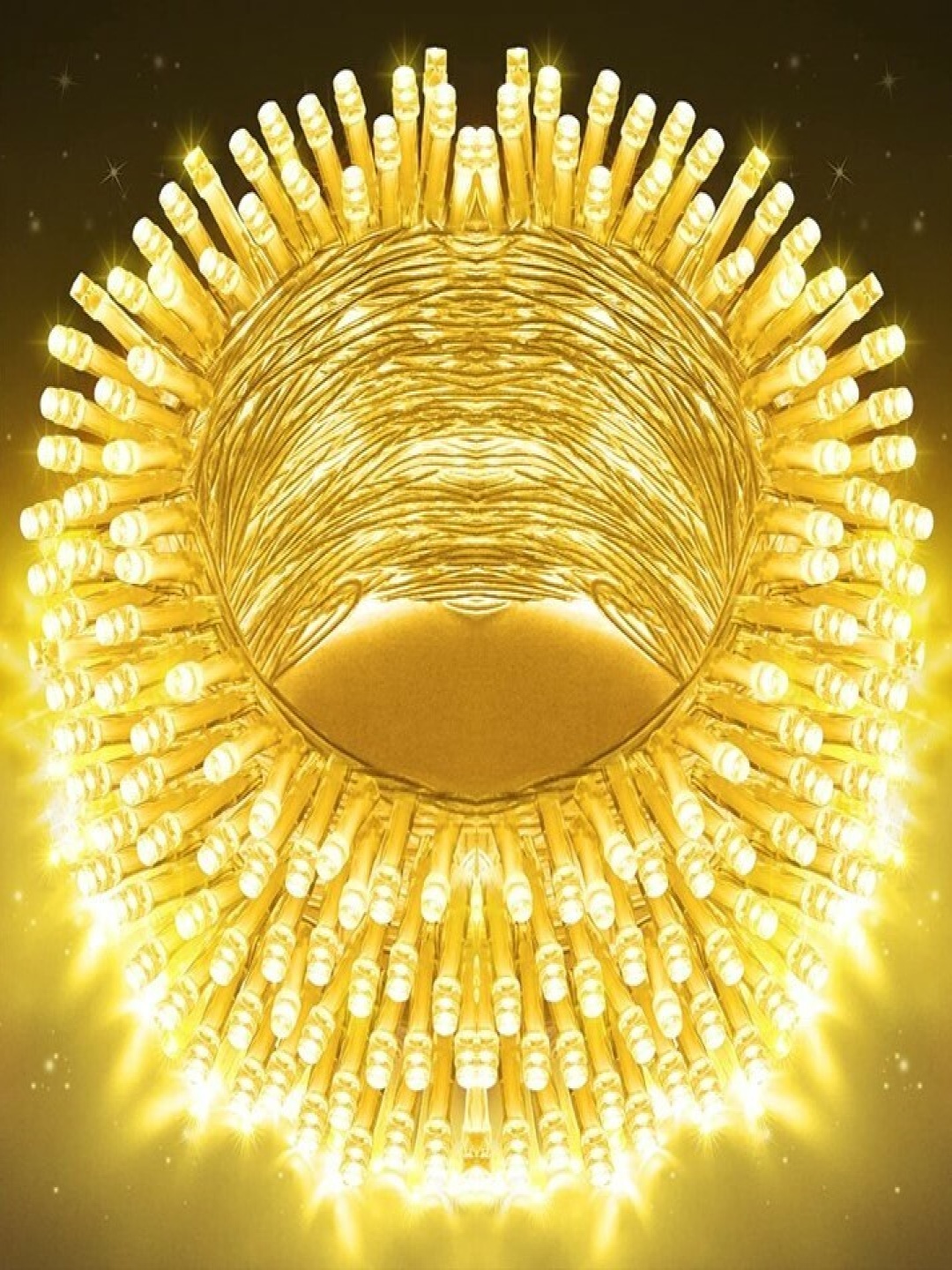 

ENORMITY Yellow Rice Shape String Light