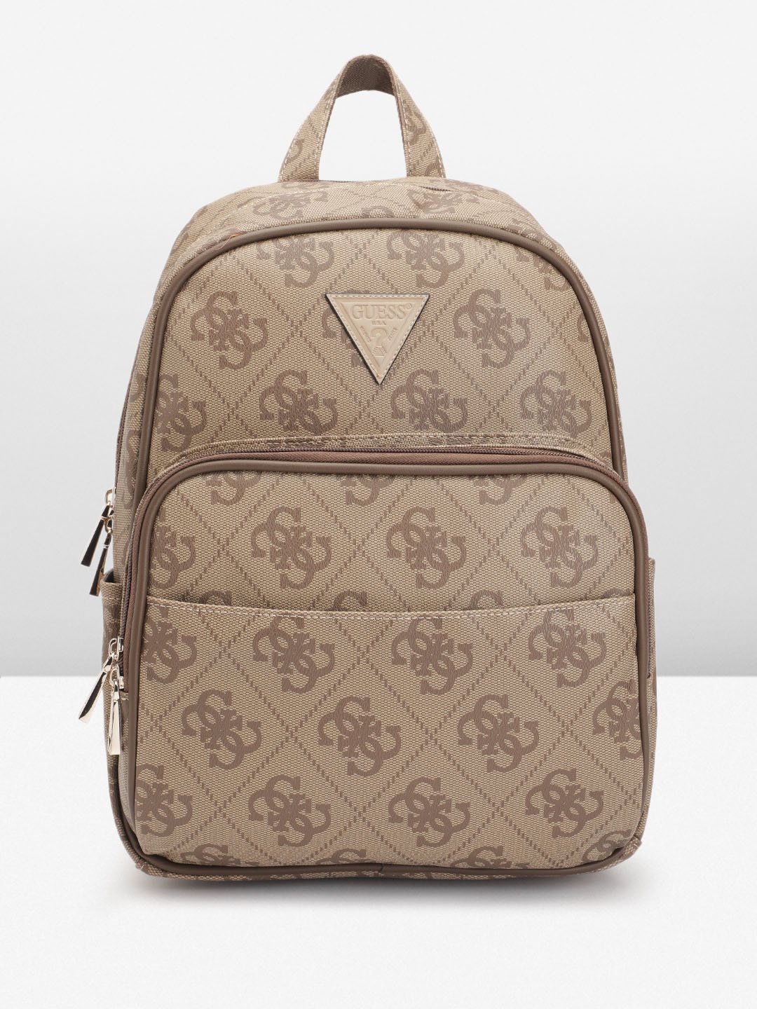 

GUESS Women Brand Logo Printed Backpack, Brown