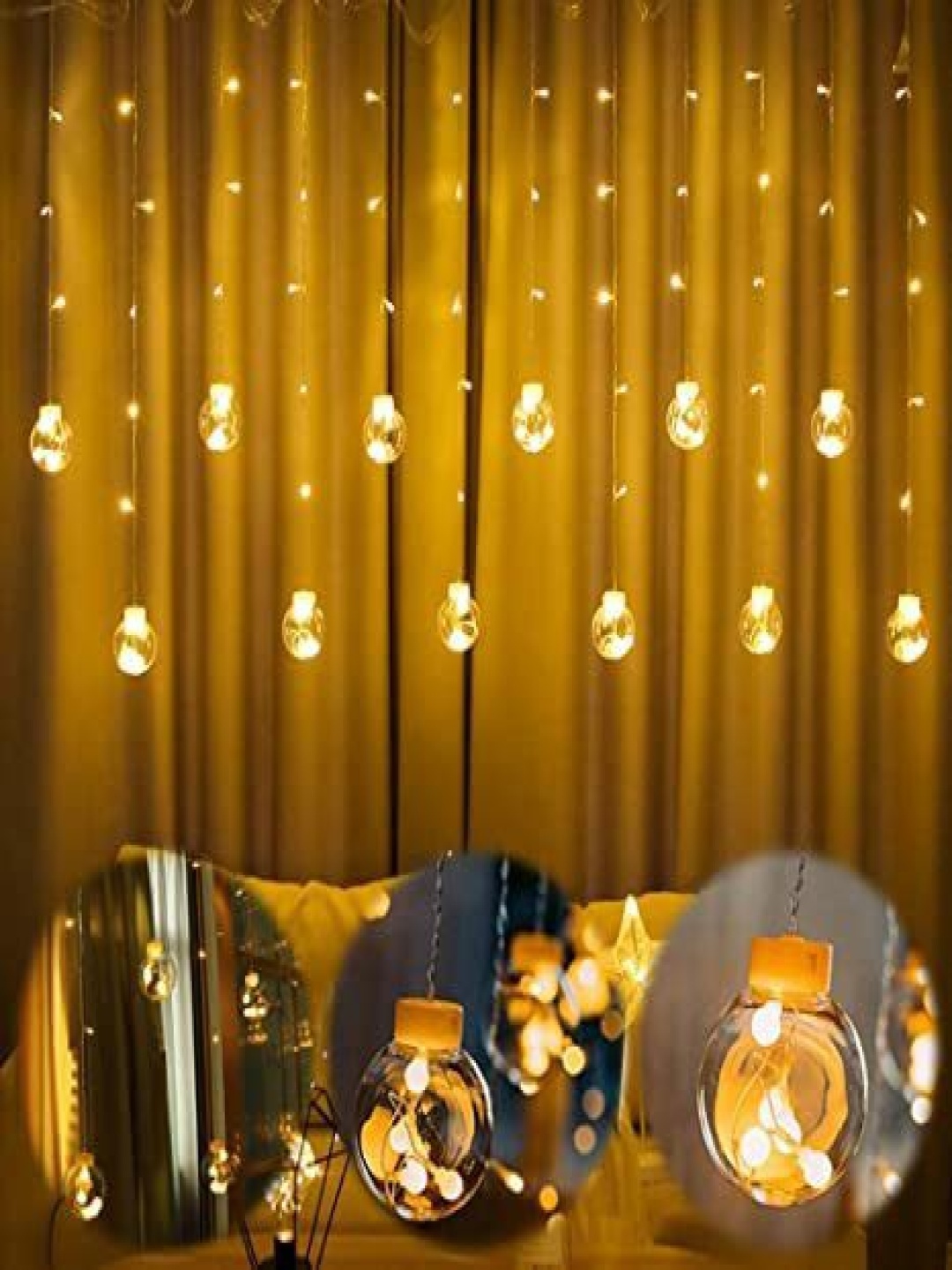 

SPARK WORLD Yellow 12 Spark Gift ball LED String Lights