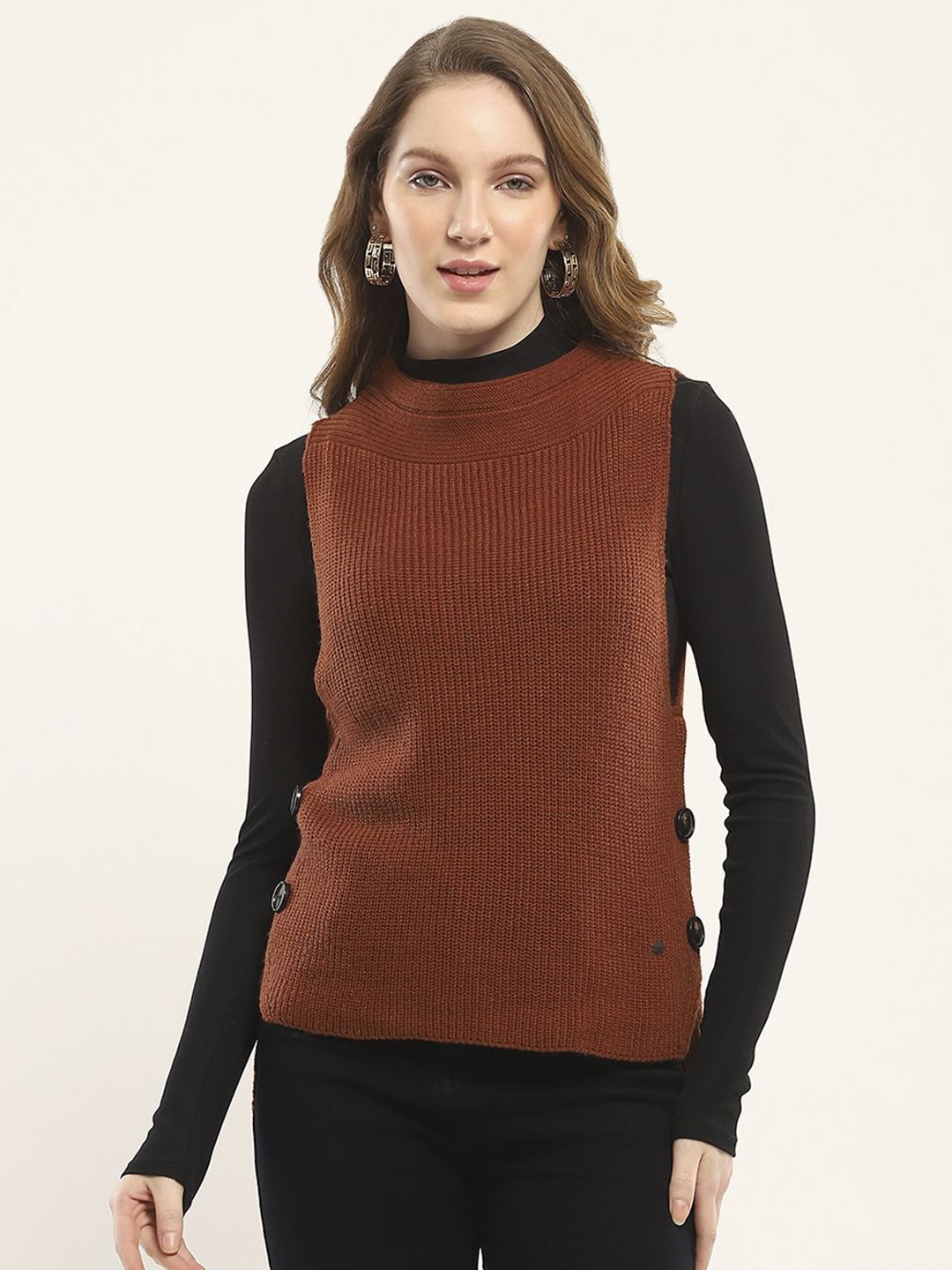 

Monte Carlo Women Woollen Top, Rust