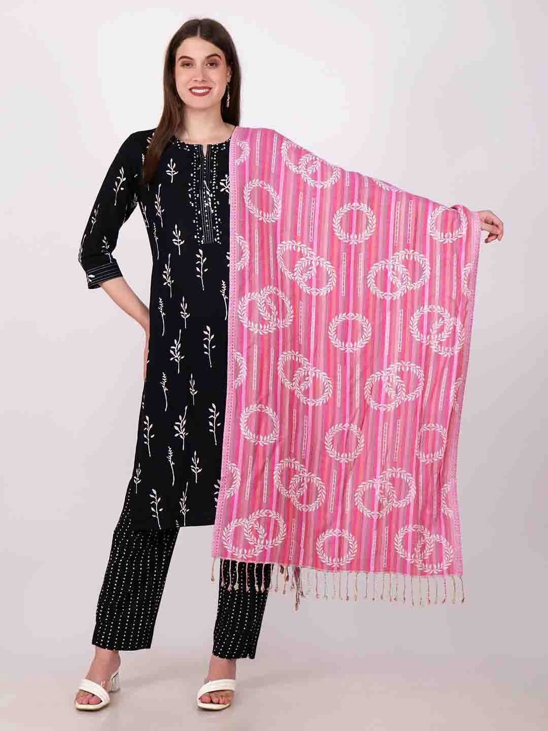 

DressBerry Women Printed Scarf, Pink