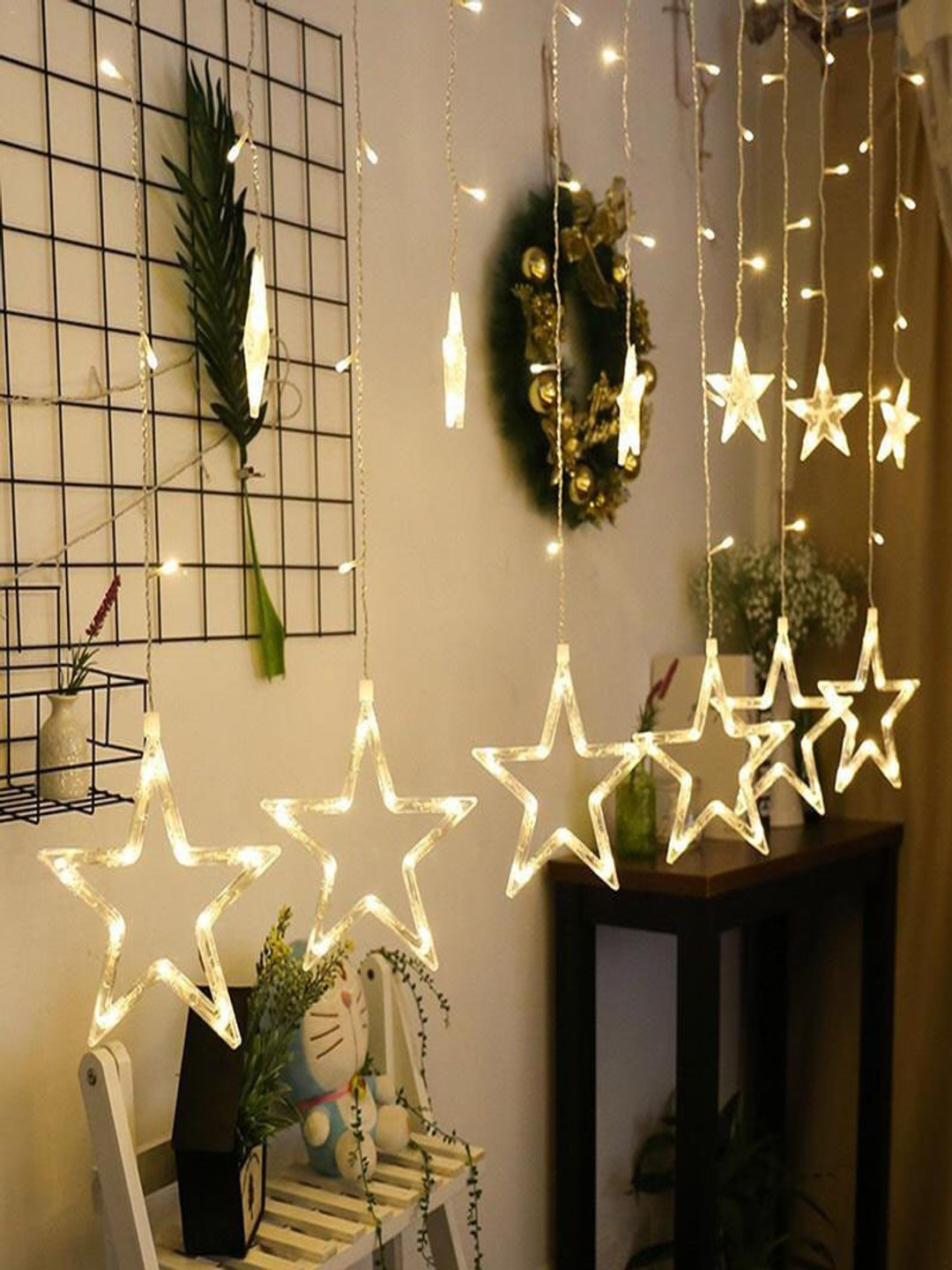 

SPARK WORLD Yellow Star-Shaped String Lights