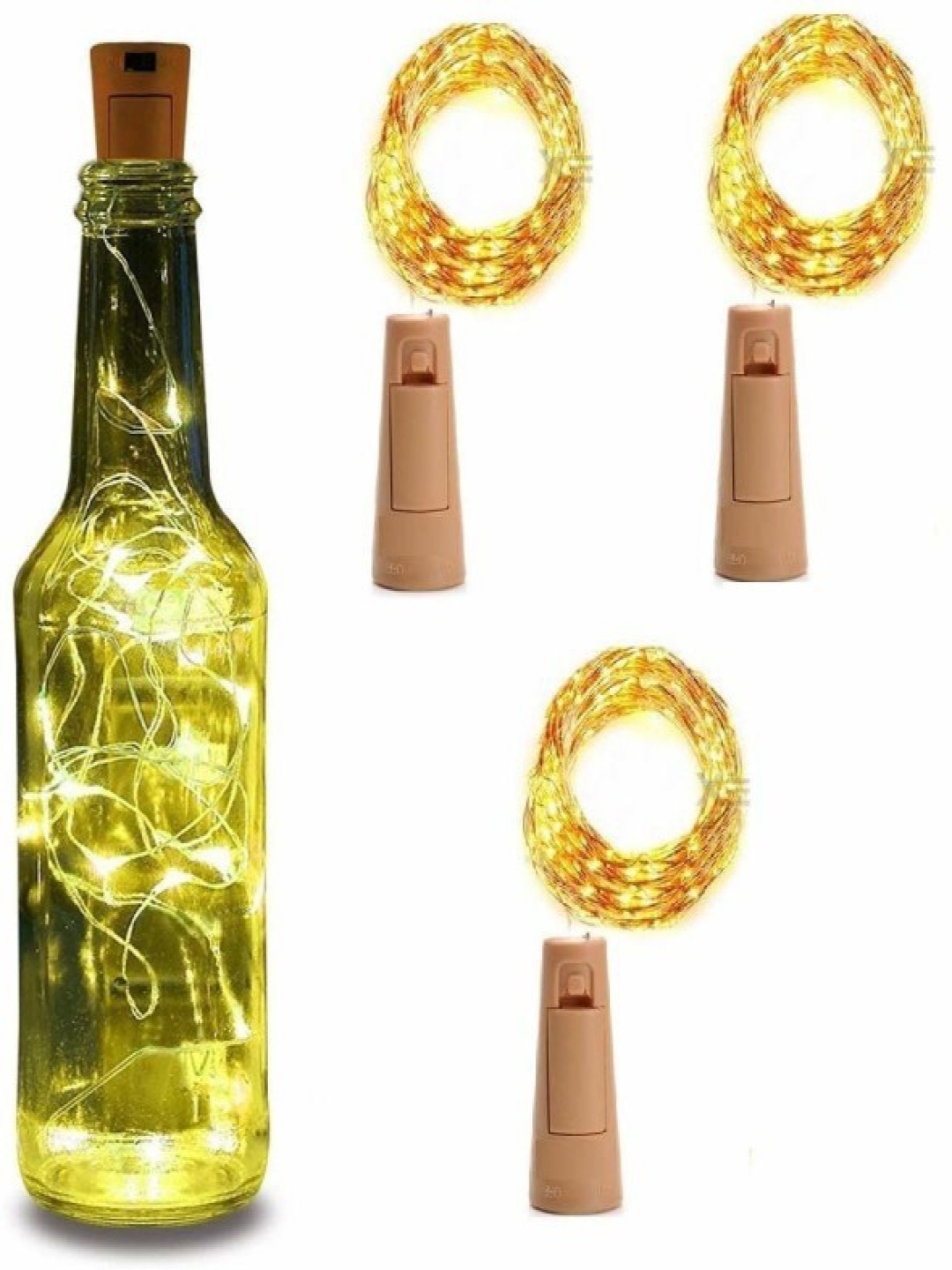 

SPARK WORLD Yellow Rice Shaped String Lights