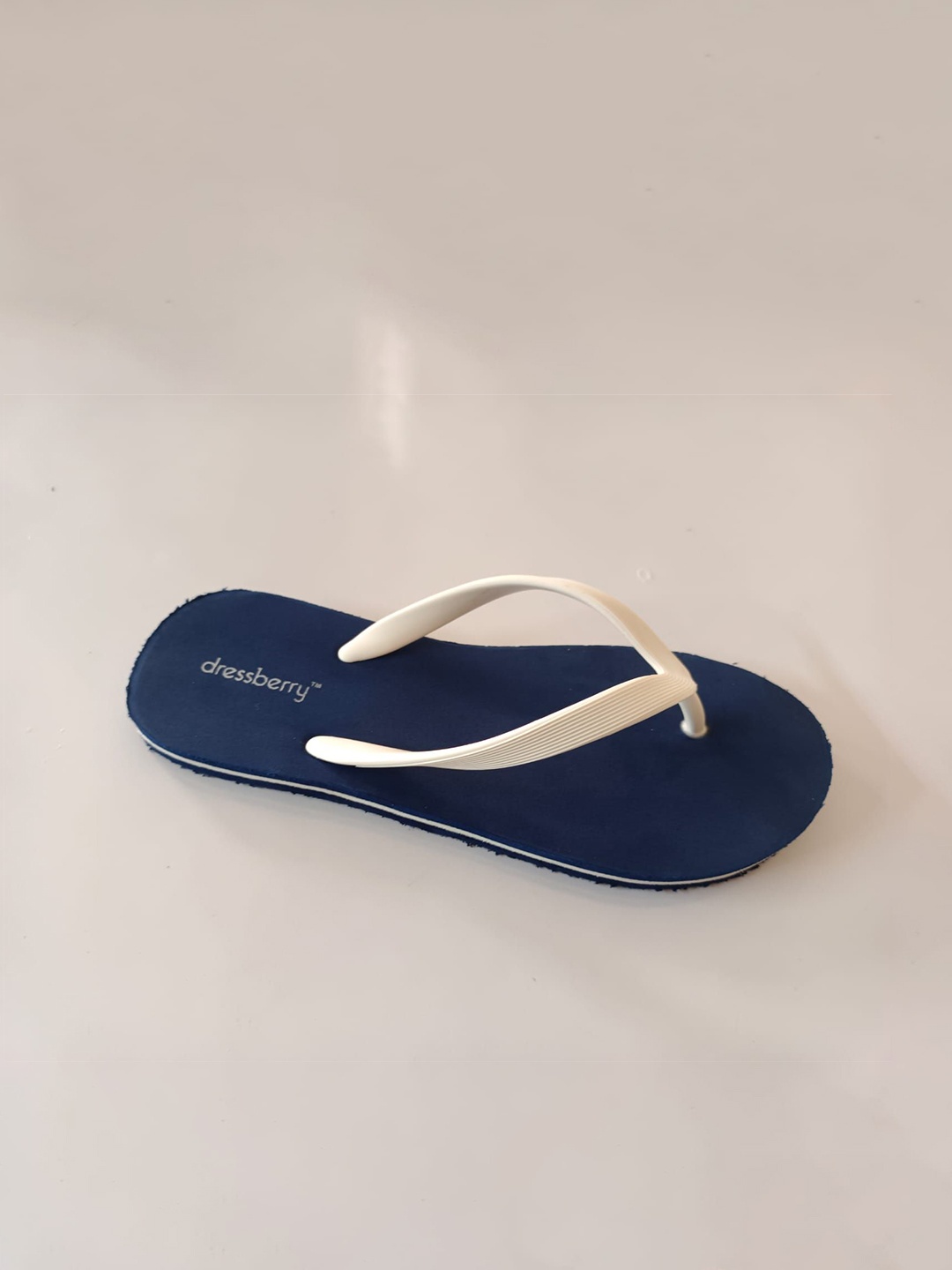 

DressBerry Women Rubber Thong Flip-Flops, Navy blue