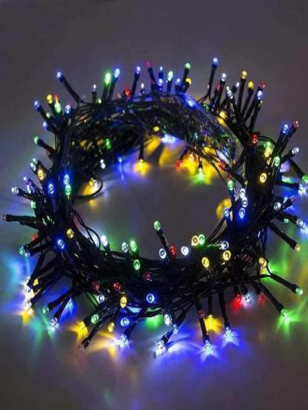 

SPARK WORLD Blue & Green Rice Shape String Lights