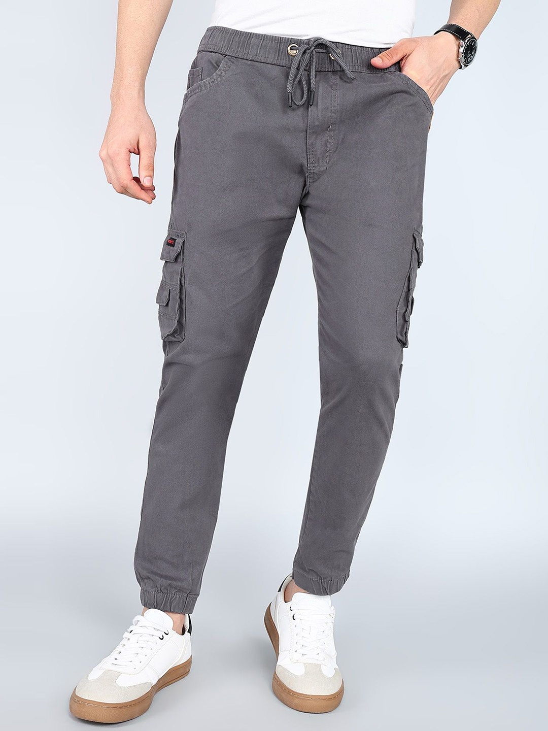 

BAESD Men Cargos Trousers, Charcoal