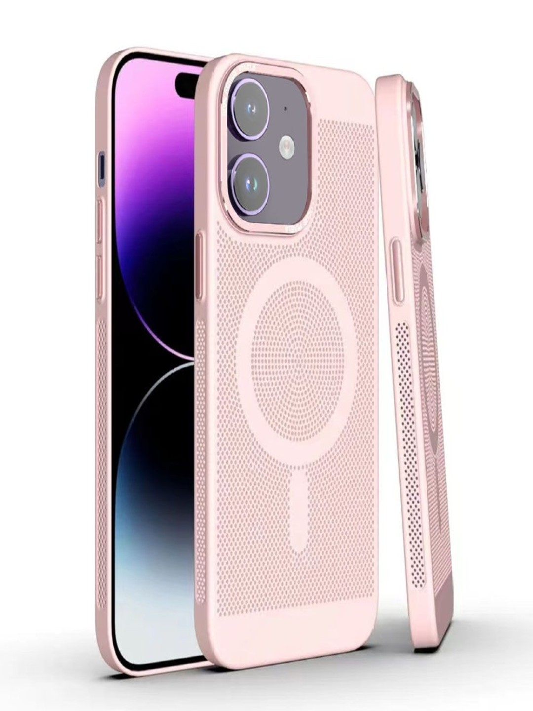 

Luxury Kase Solid Printed iPhone 11 Back Case Mobile Accessories, Rose gold