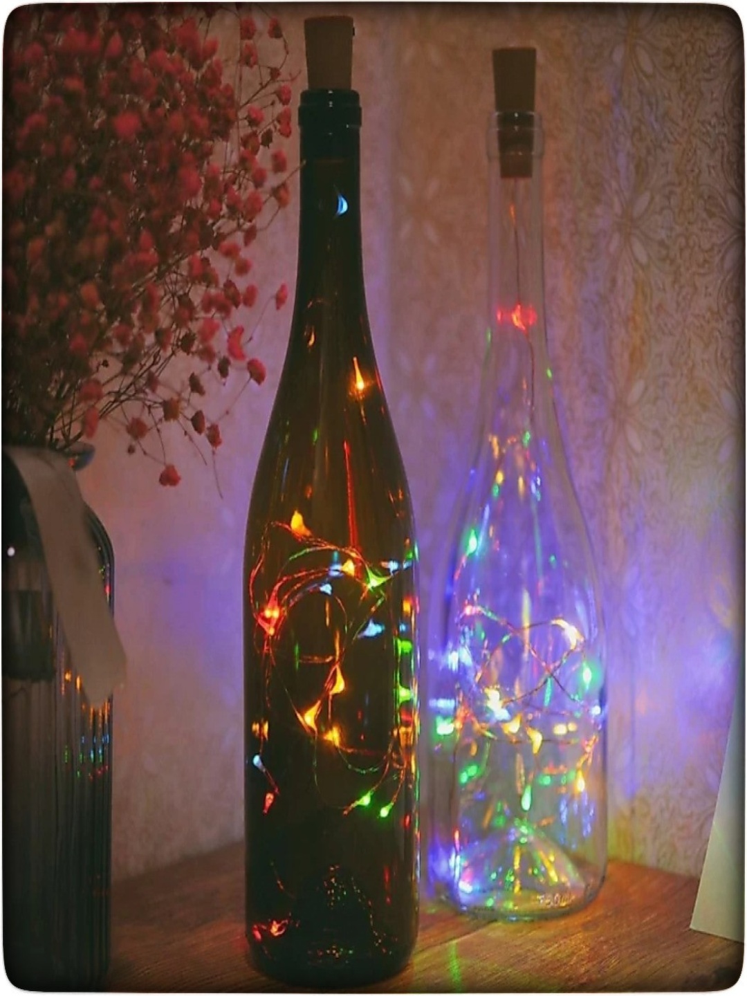 

ENORMITY Blue & Green 2 Pieces Rice Shape String Light