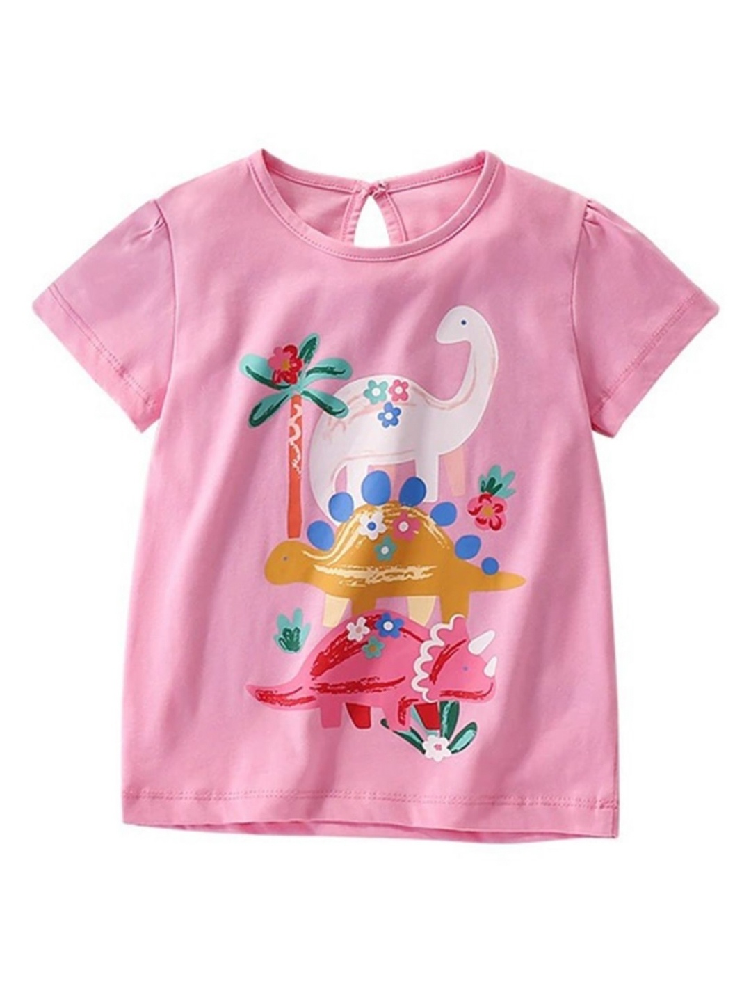

LULU & SKY Girls Printed T-shirt, Pink