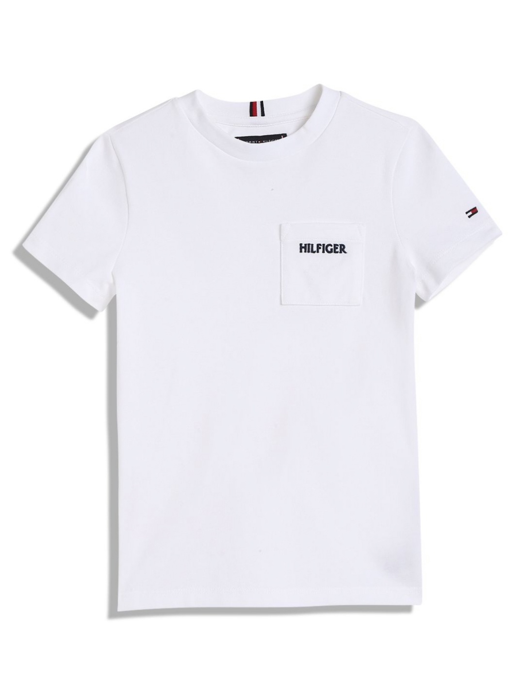 

Tommy Hilfiger Boys Solid Round Neck T-shirt, White