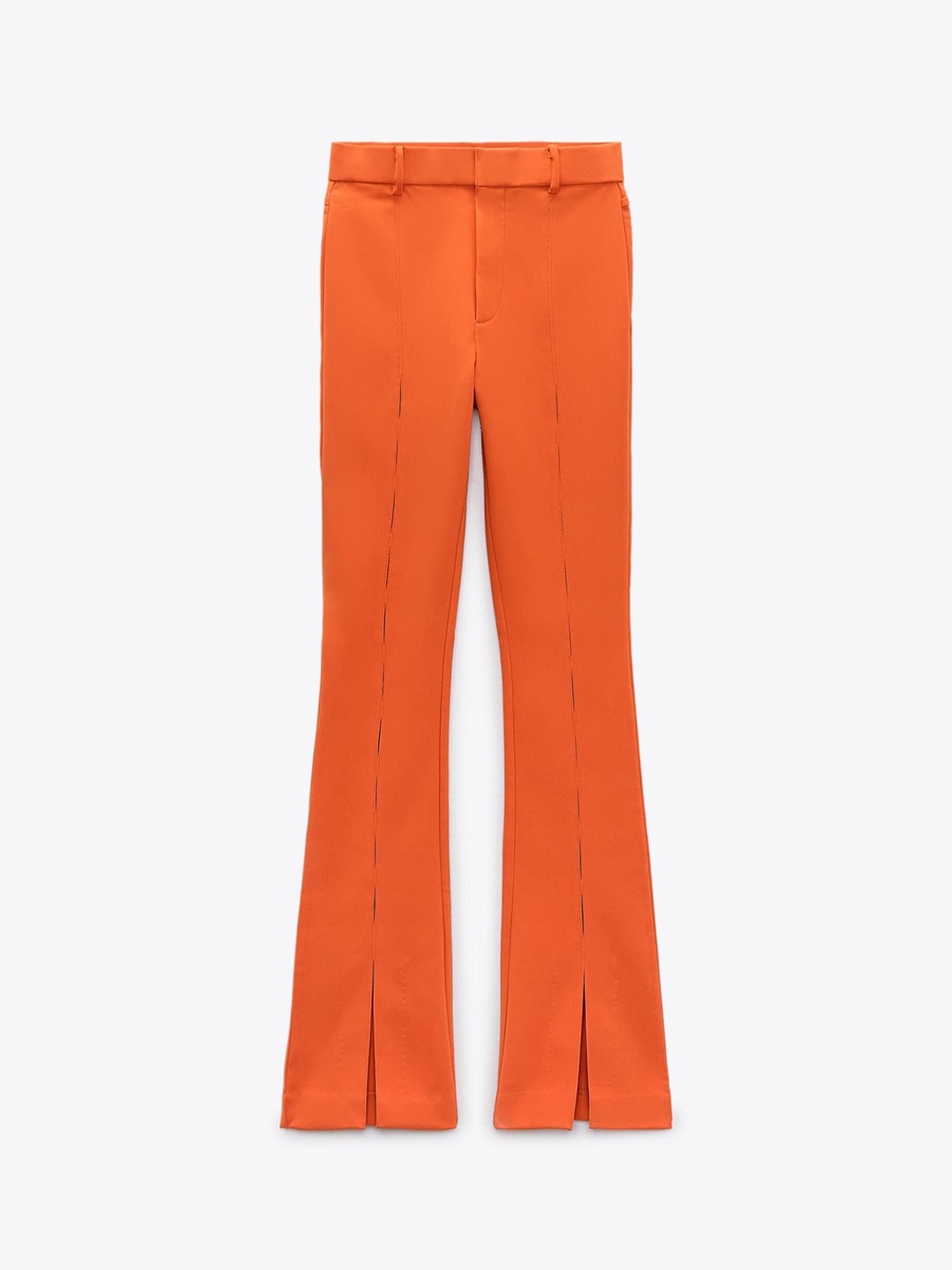 

ZARA Women Trousers, Orange