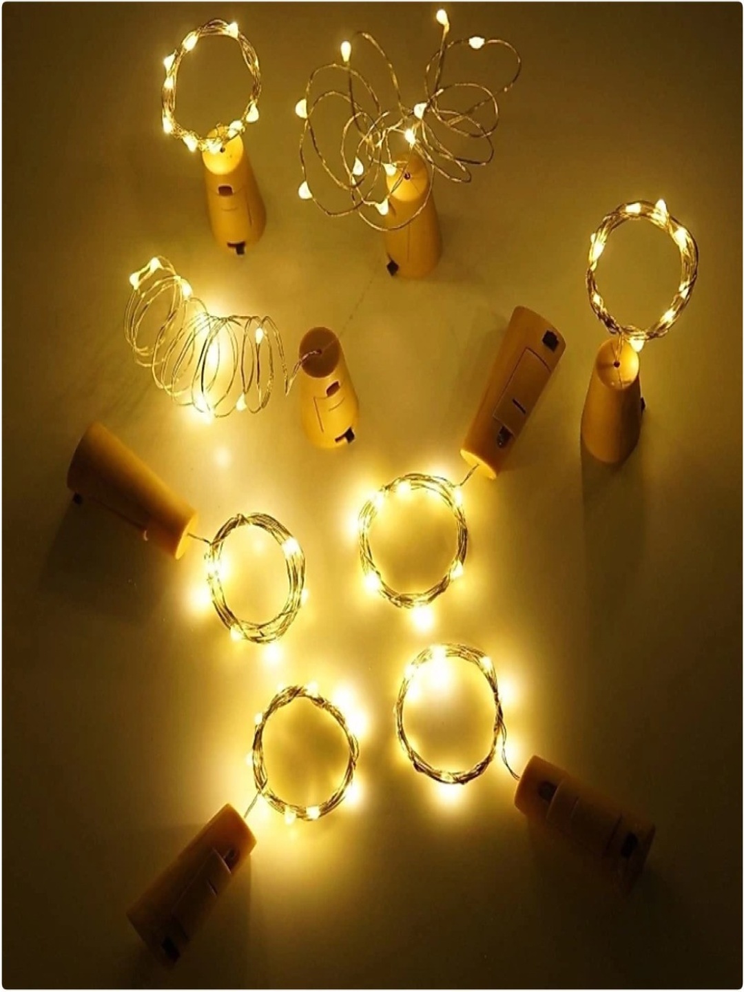 

SPARK WORLD Yellow Rice Shape String Lights