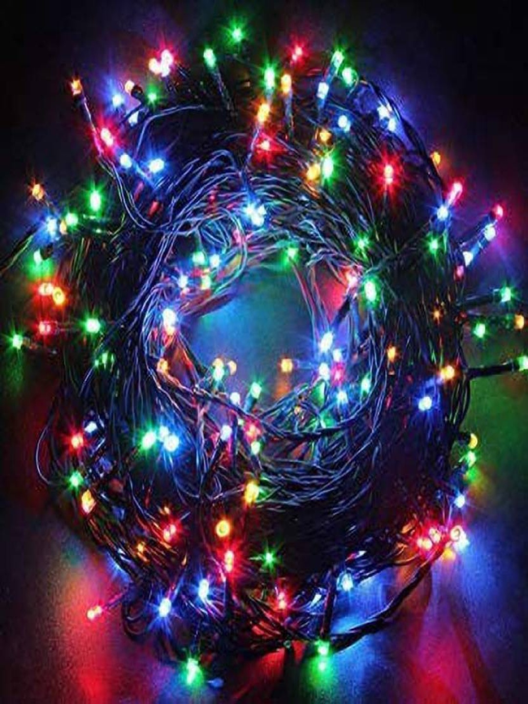 

SPARK WORLD Black & Blue Rice Shape LED String Light