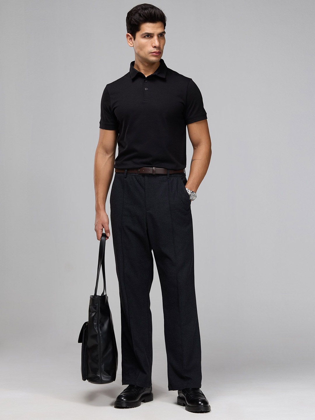 

Cava Black Supima Essentials Polo