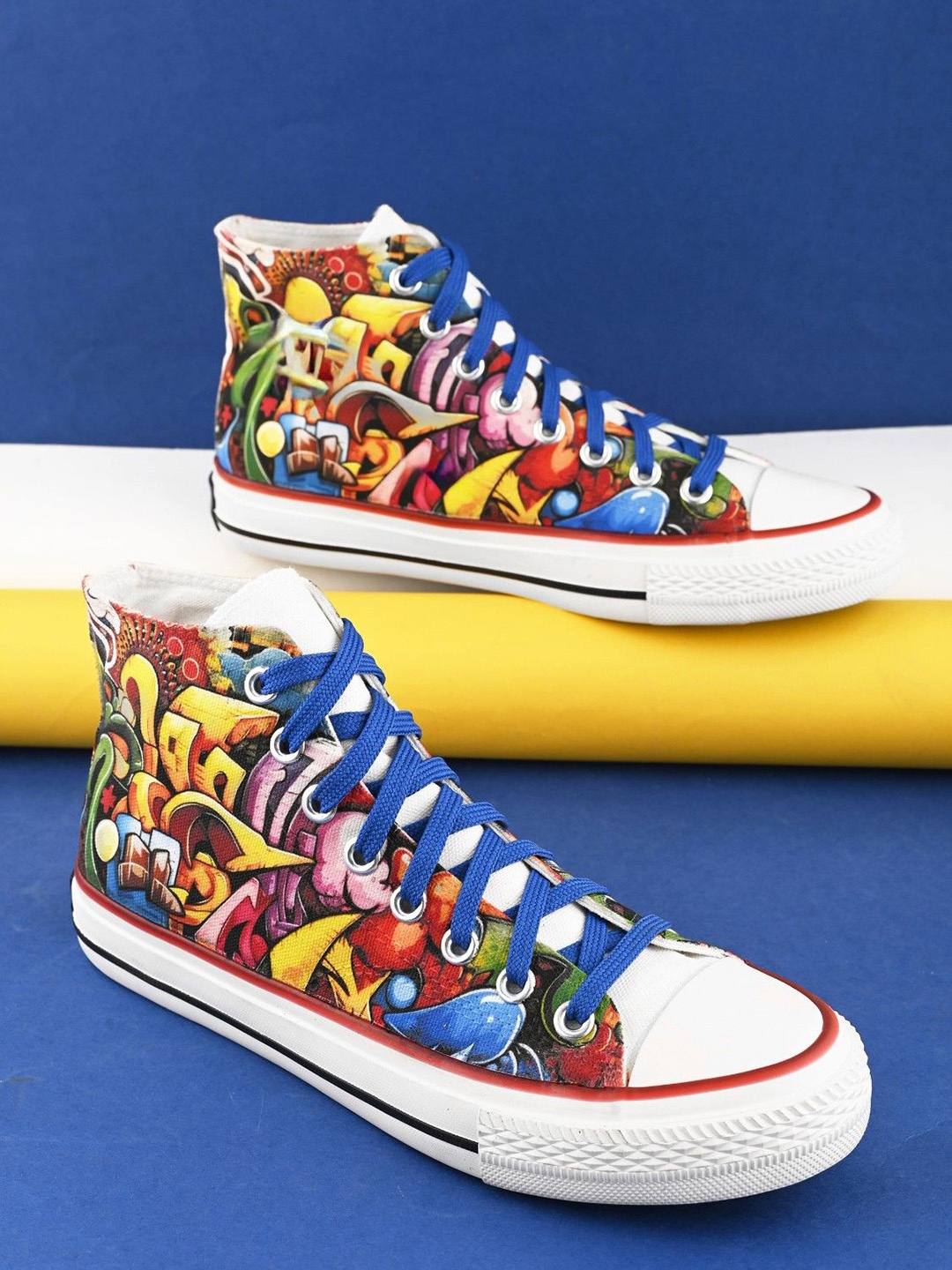 

CROWCIA LONDON Women Printed Sneakers, Multi