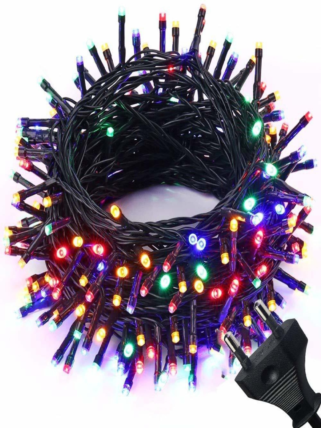 

SPARK WORLD Pink & Green Rice Shaped LED String Lights, Red