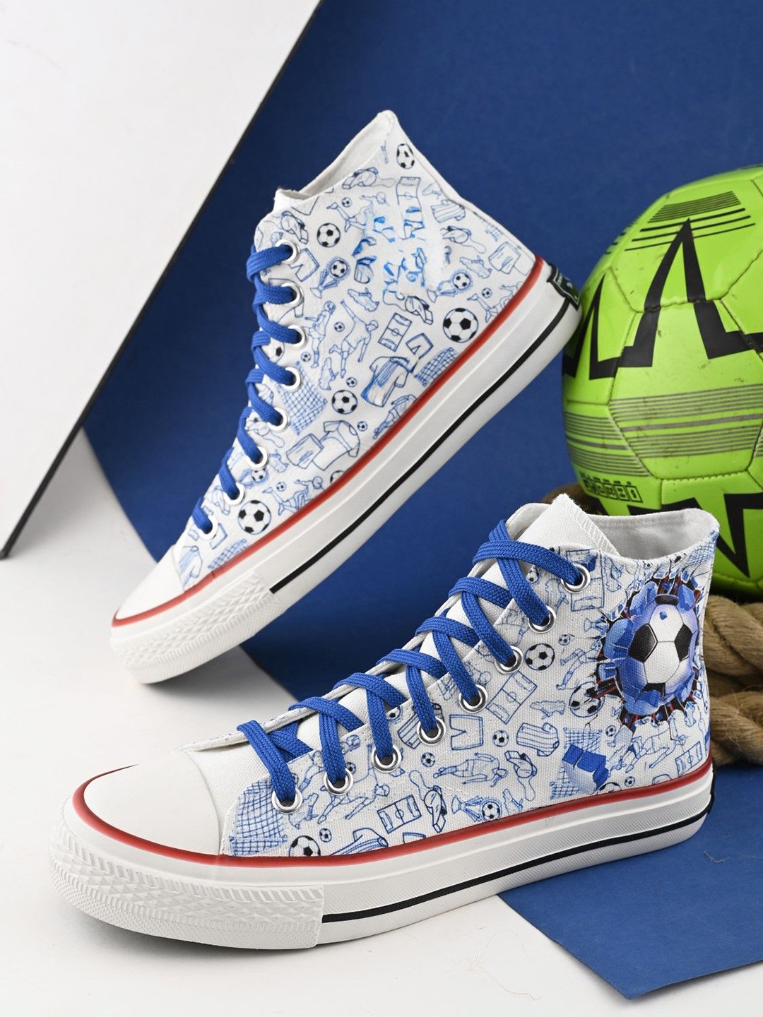 

CROWCIA LONDON Women Printed Sneakers, White