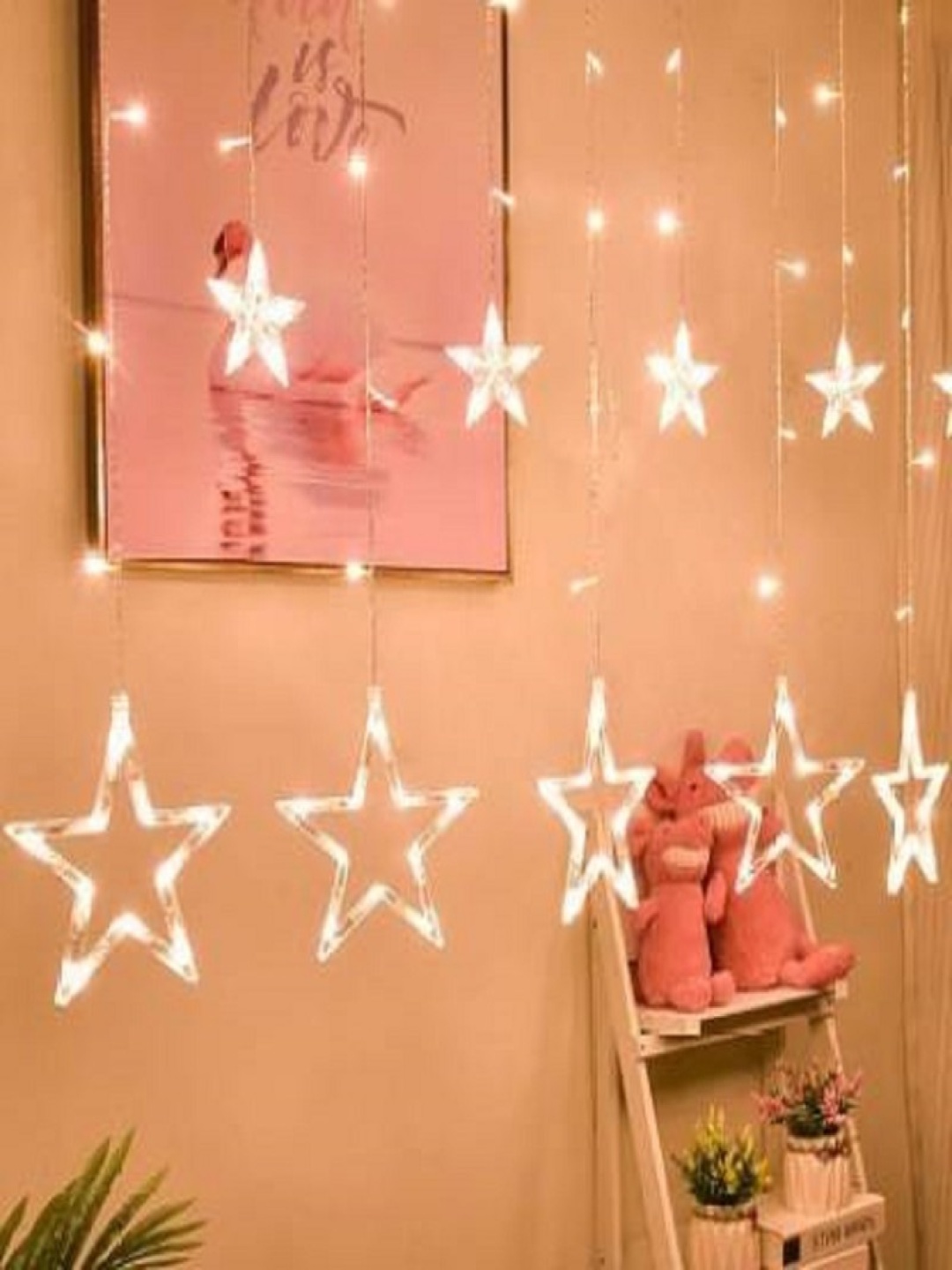 

SPARK WORLD Yellow Star-Shaped String Light