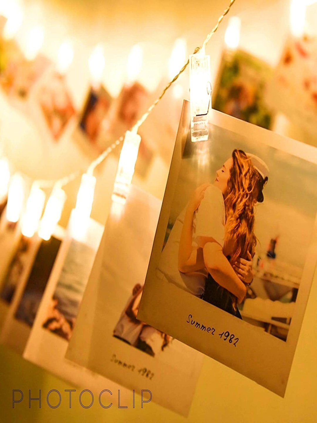 

SPARK WORLD 16 Yellow Photo Clip LED String Lights