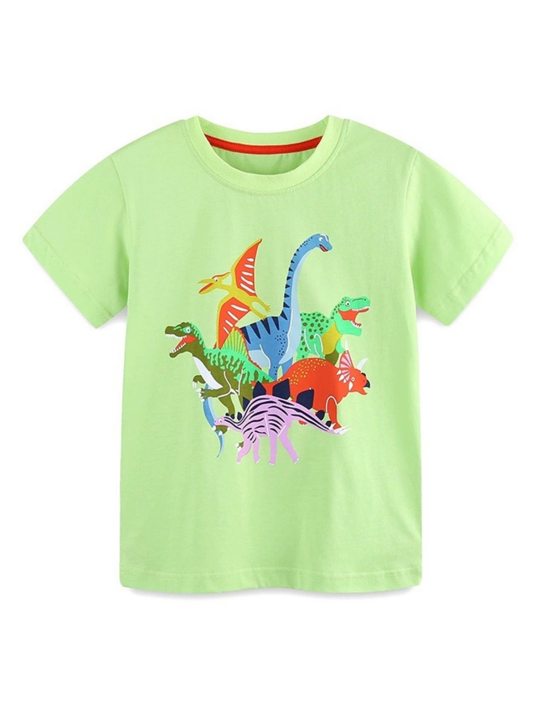 

LULU & SKY Boys Printed Applique T-shirt, Green