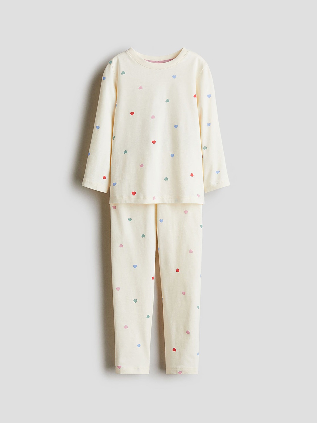 

H&M Printed Cotton Pyjamas, Beige