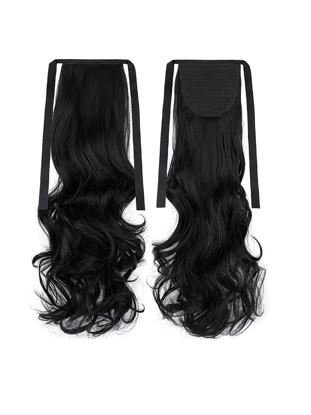 

D-Divine Clip In Wavy Ponytail Hair Extension- Black- 24 Inch