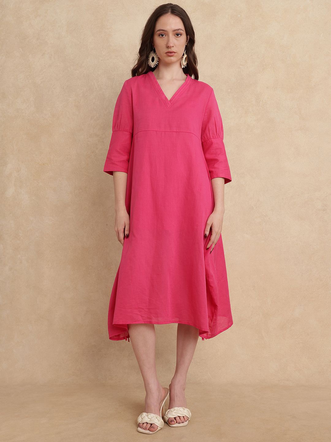 

RAREISM Women Somyer Primary Pink Dress