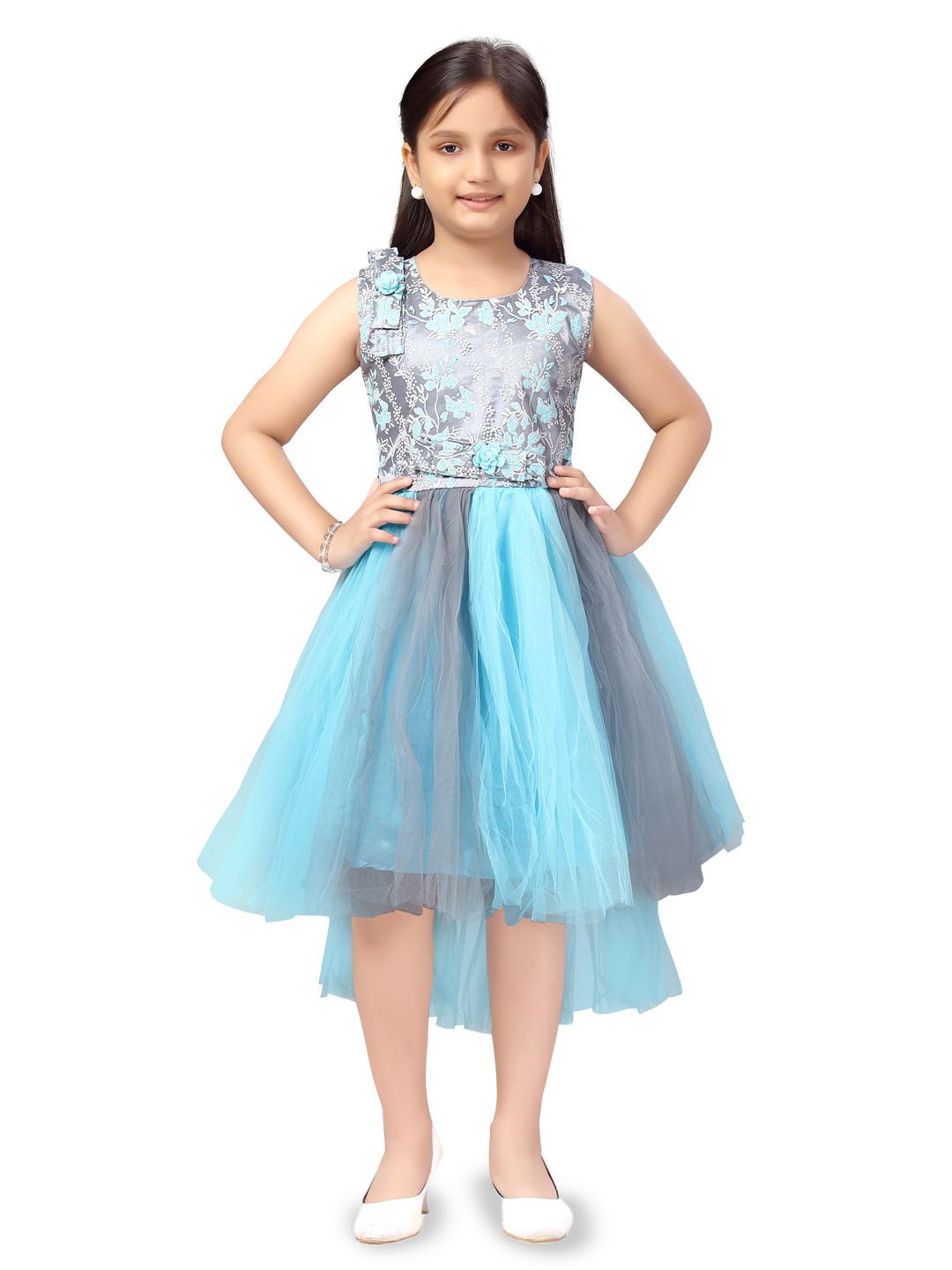 

BAESD Girls Fit & Flare Dress, Turquoise blue