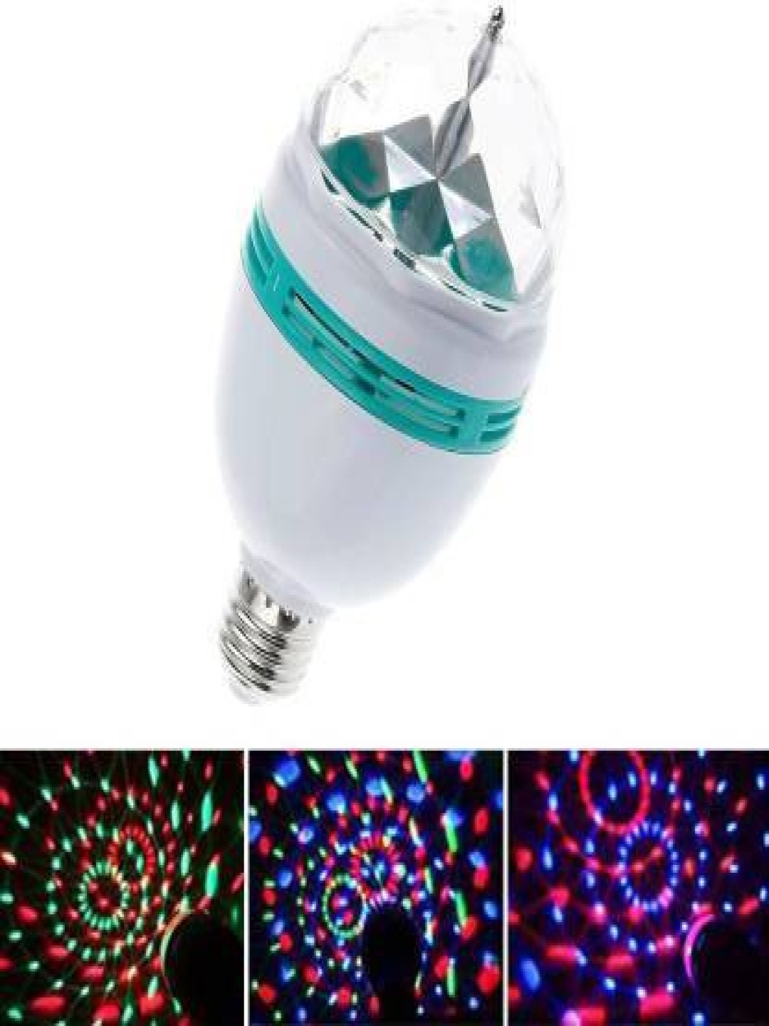 

SPARK WORLD White & Green Disco Bulb Lights