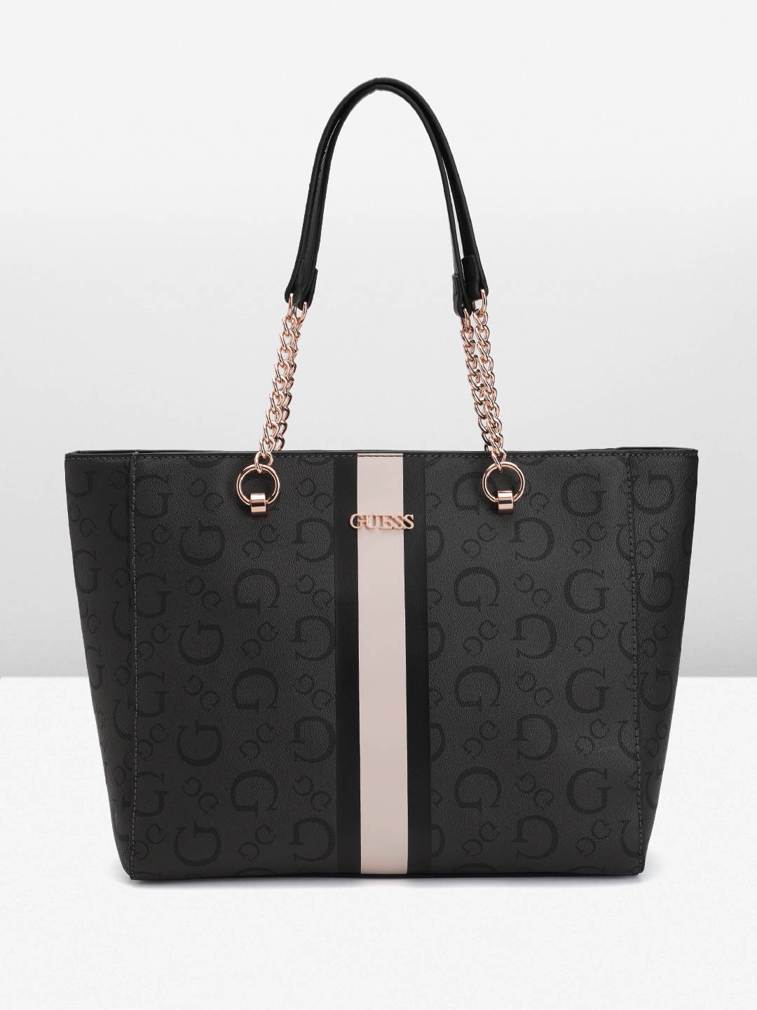 

GUESS Printed Shoulder Bag, Charcoal