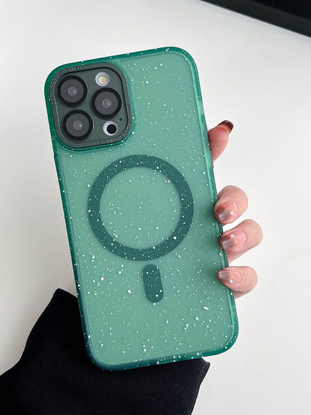 

Luxury Kase LK098 Anti-Splash Magnetic Wireless Charging iPhone 13 Pro Max Back Case, Green