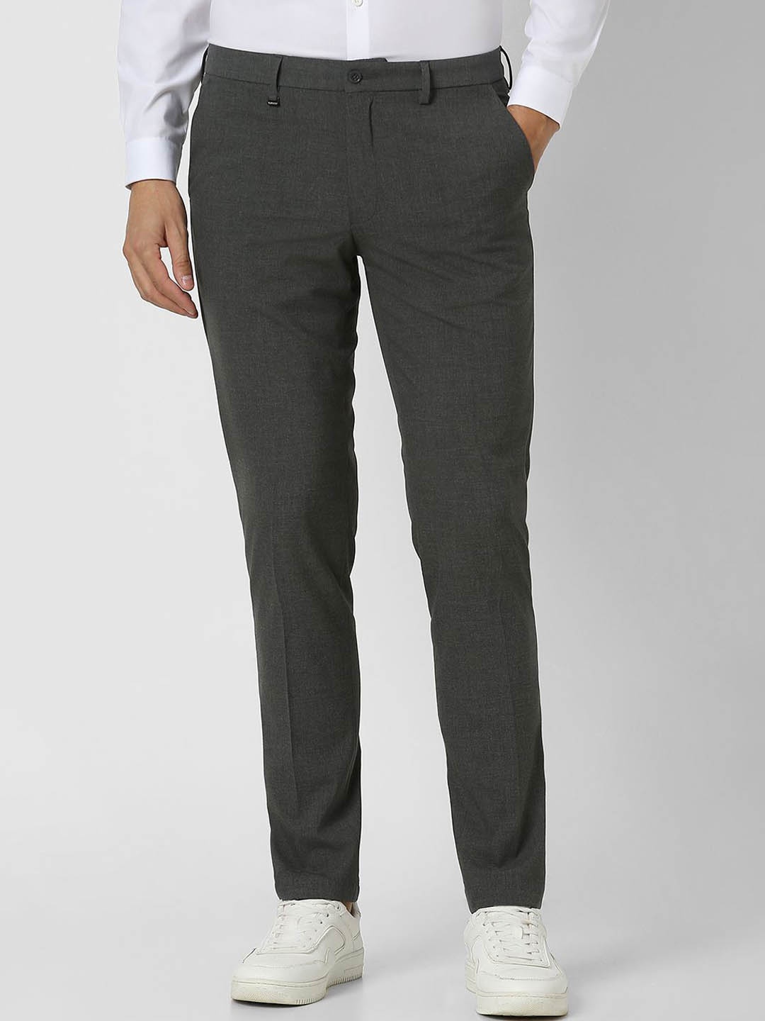 

Van Heusen Men Slim Fit Trousers, Grey