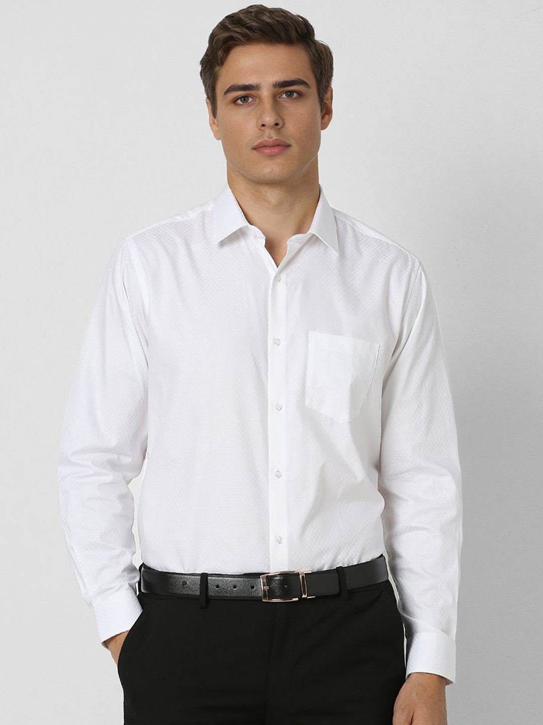 

Van Heusen Men Opaque Formal Shirt, White