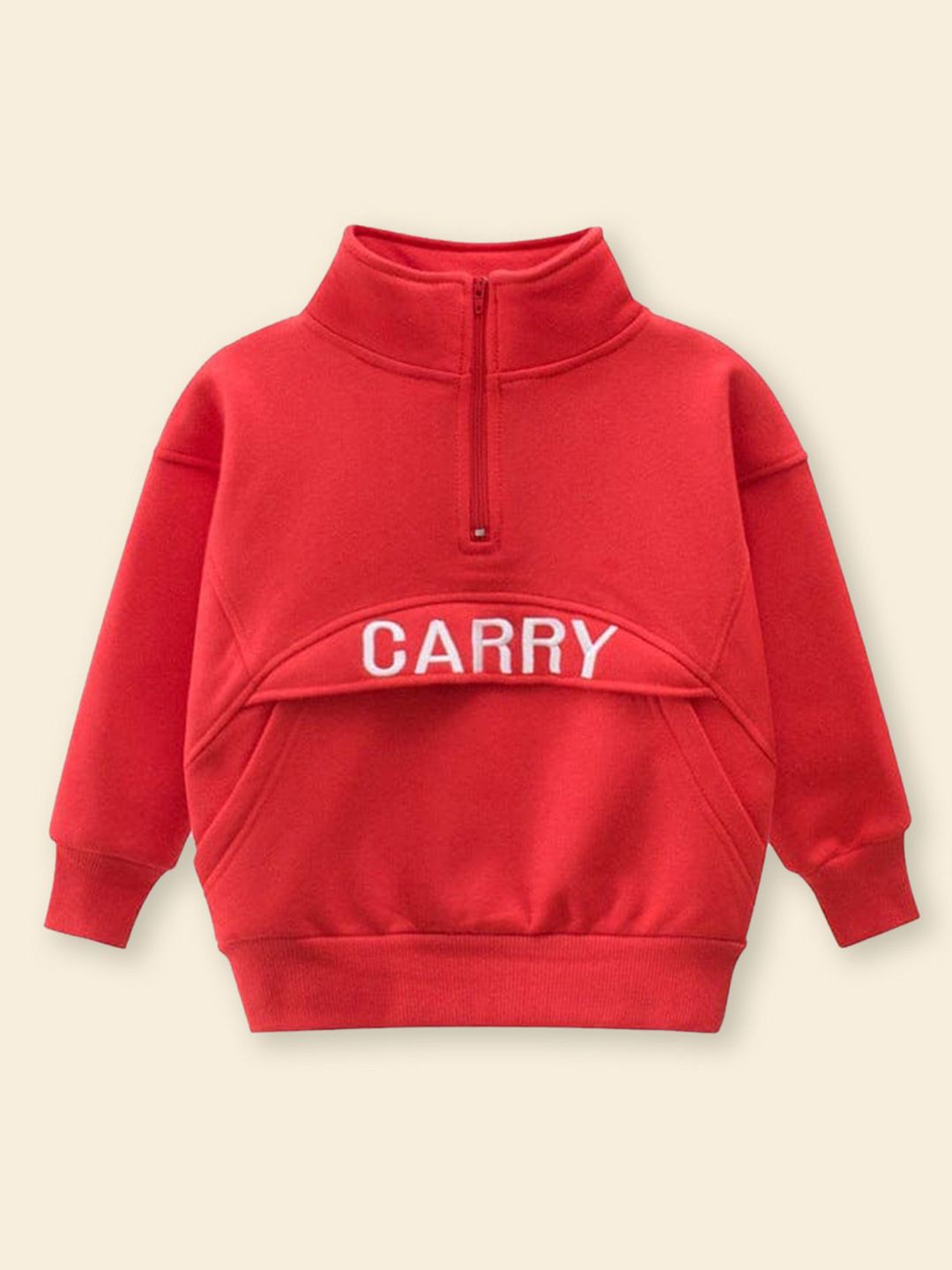 

INCLUD Unisex Kids Printed Sweatshirt, Red