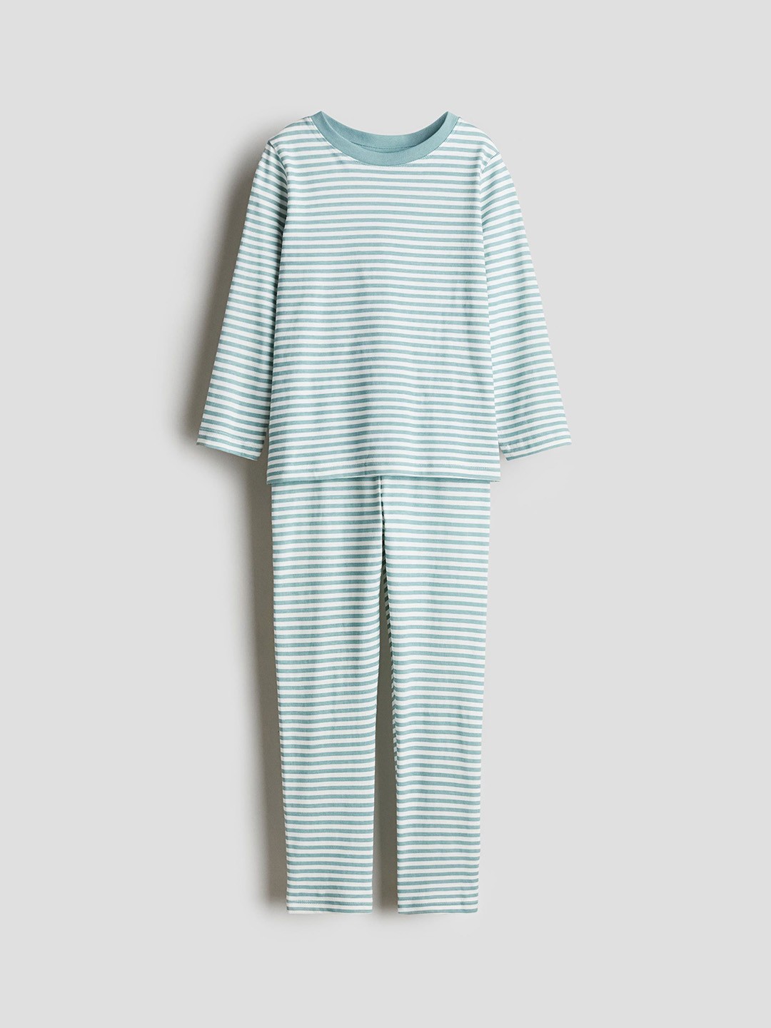 

H&M Boys Patterned Jersey Pyjamas, Turquoise blue