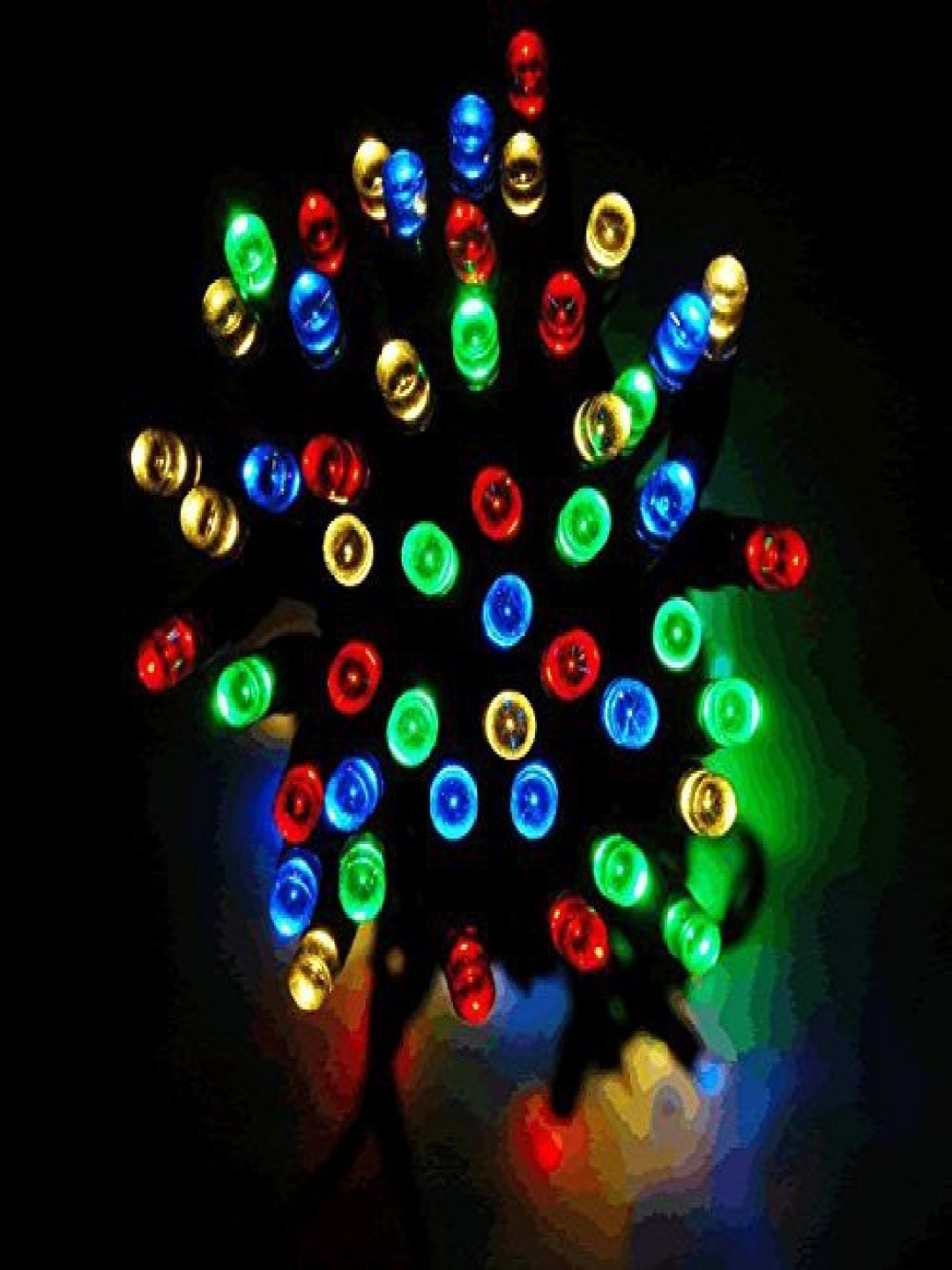 

SPARK WORLD Red & Blue Rice Shape String Lights