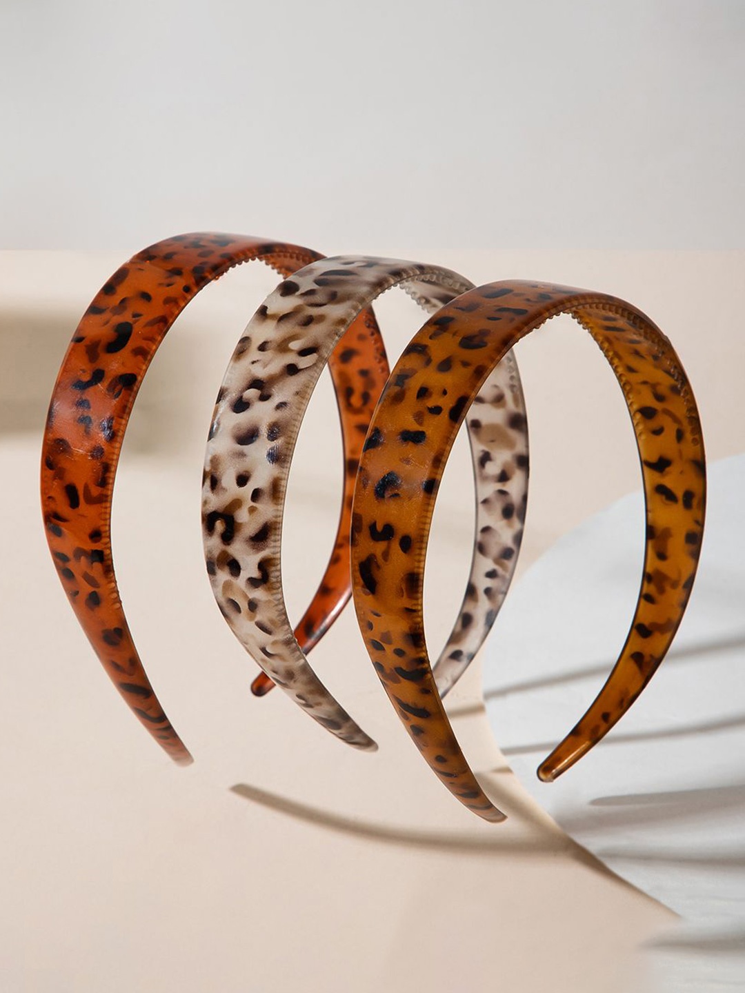 

Radhu & Kabby Women Set of 3 Hairband, Brown