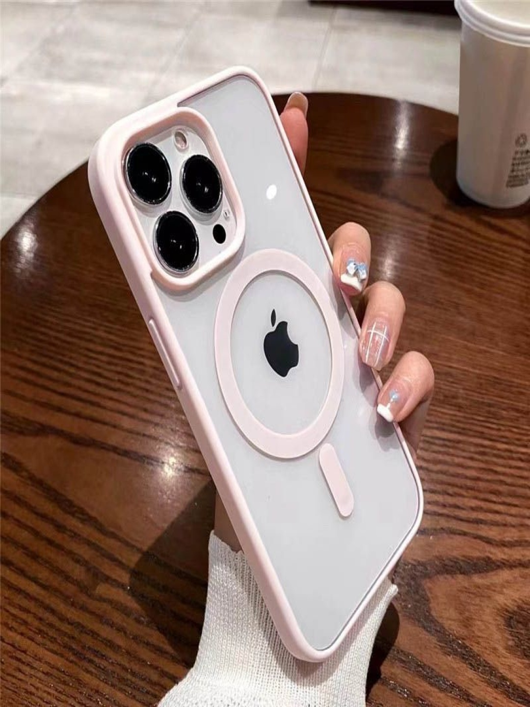 

Luxury Kase Solid Printed iPhone 12 Pro Max Back Case Mobile Accessories, Rose gold