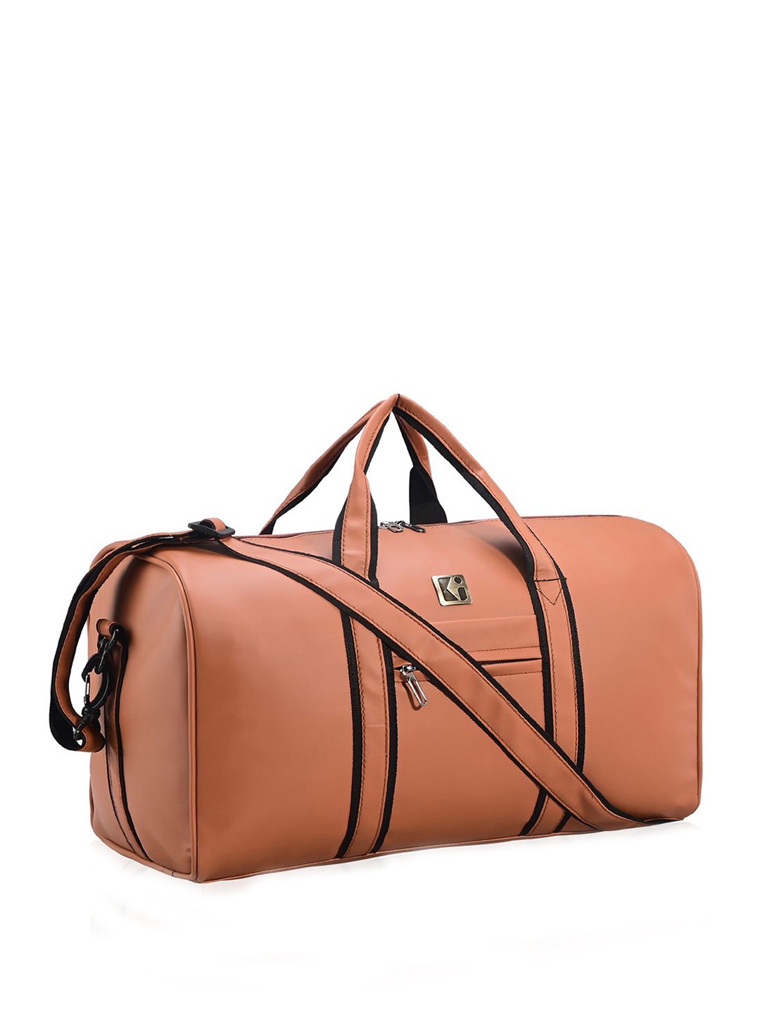 

Kuber Industries Unisex Medium Regular Leather Travel Luggage Duffel Bag, Brown