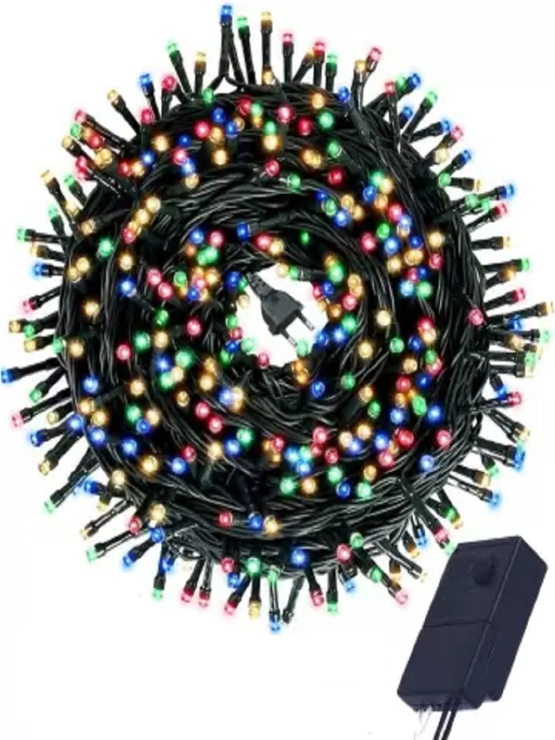 

SPARK WORLD Yellow & Blue Rice-Shaped LED String Light