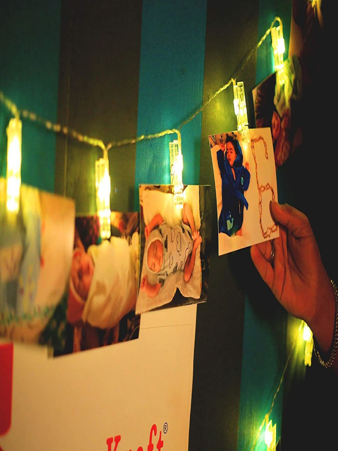 

SPARK WORLD Transparent Photo Clip String Lights