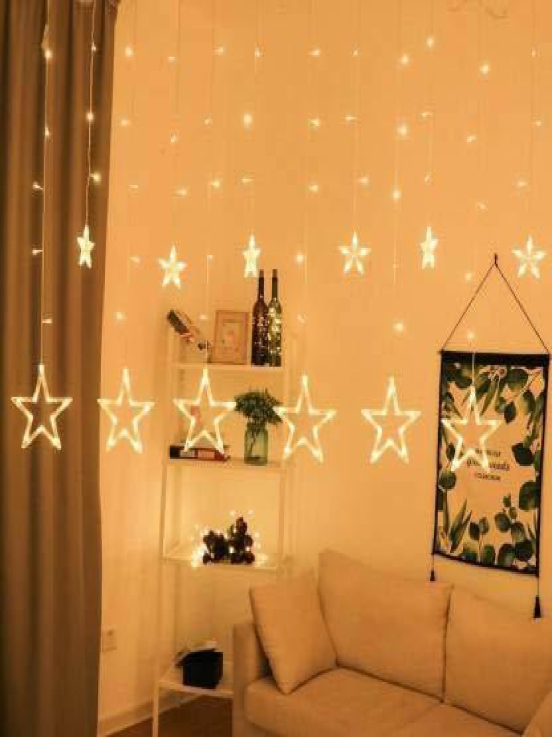 

ENORMITY Yellow & White Star Shape String Light