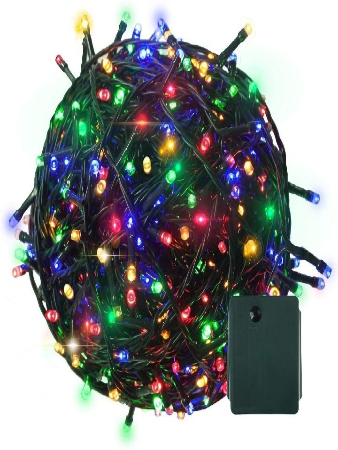 

SPARK WORLD Black & Green Rice Shape LED String Light