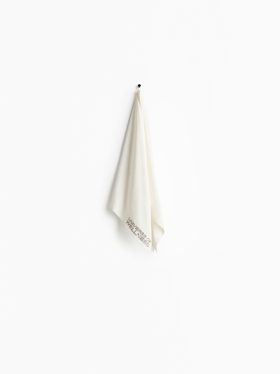 

H&M White Pure Cotton Gym Towel