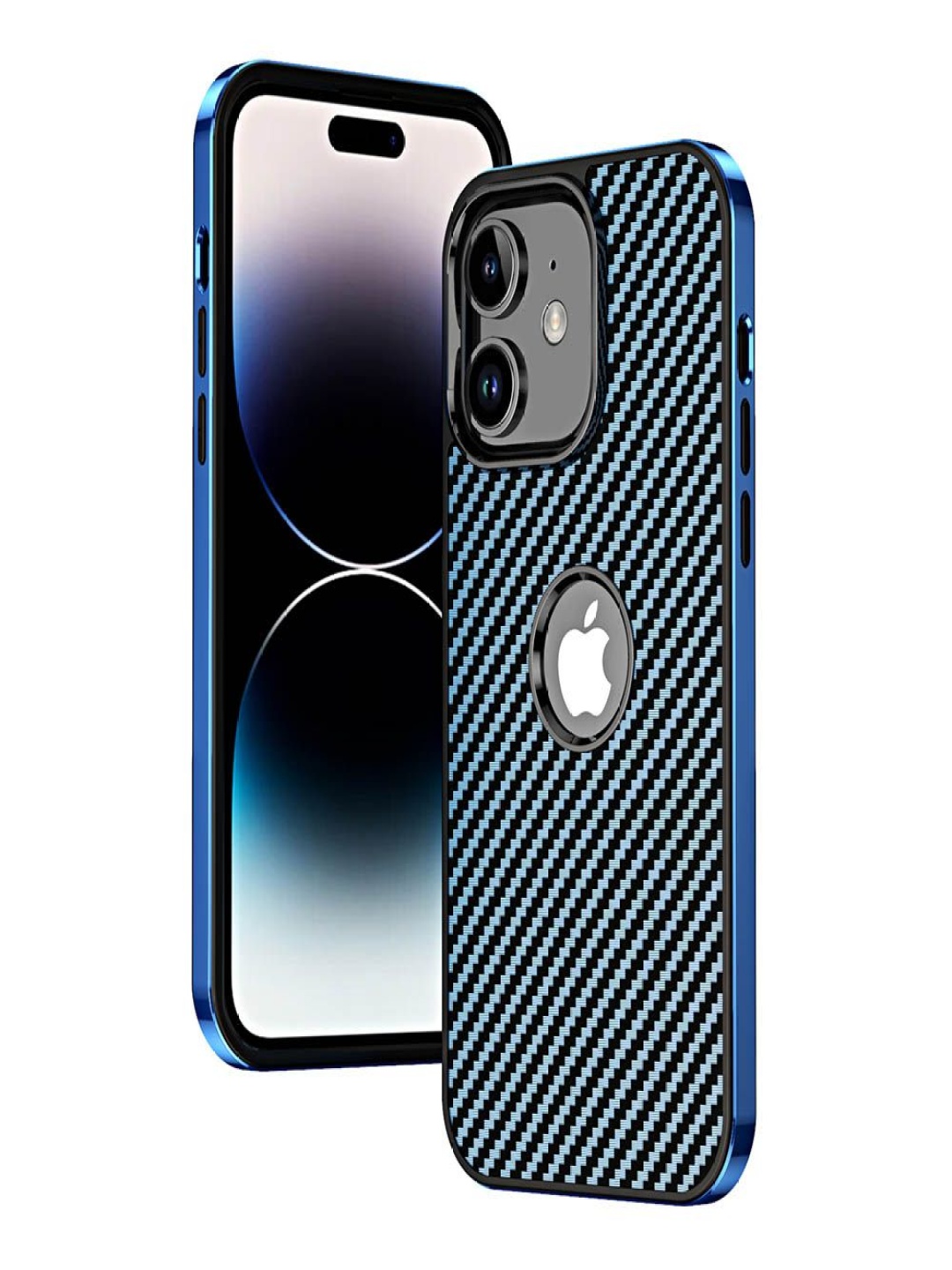 

Luxury Kase Geometric Printed iPhone 11 Back Case Mobile Accessories, Blue