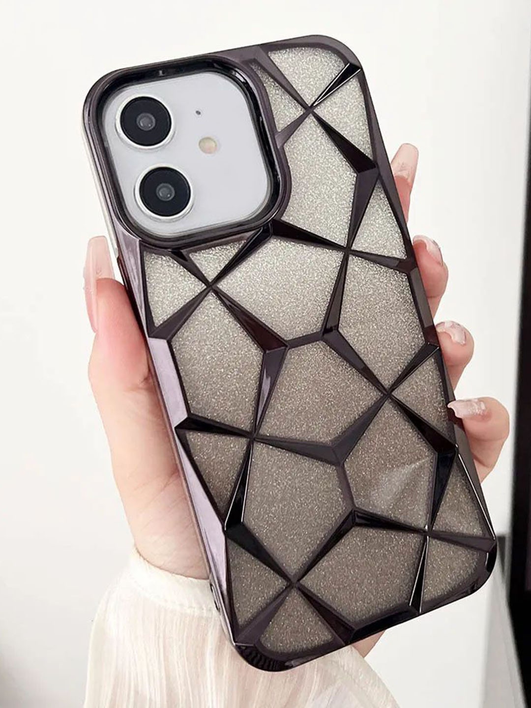 

Luxury Kase Quirky Printed iPhone 11 Back Case Mobile Accessories, Black