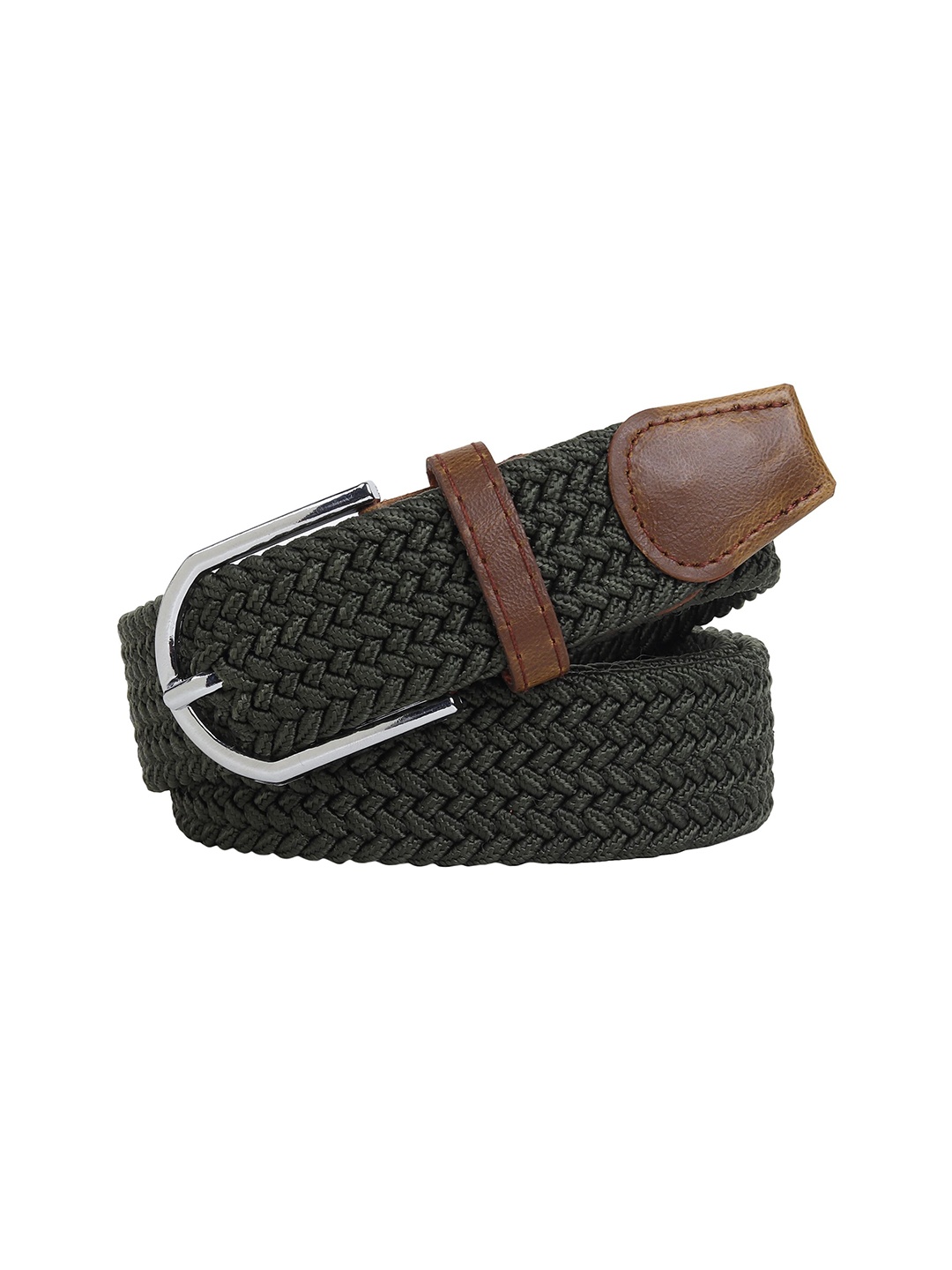 

Metronaut Men Braided Belt, Green