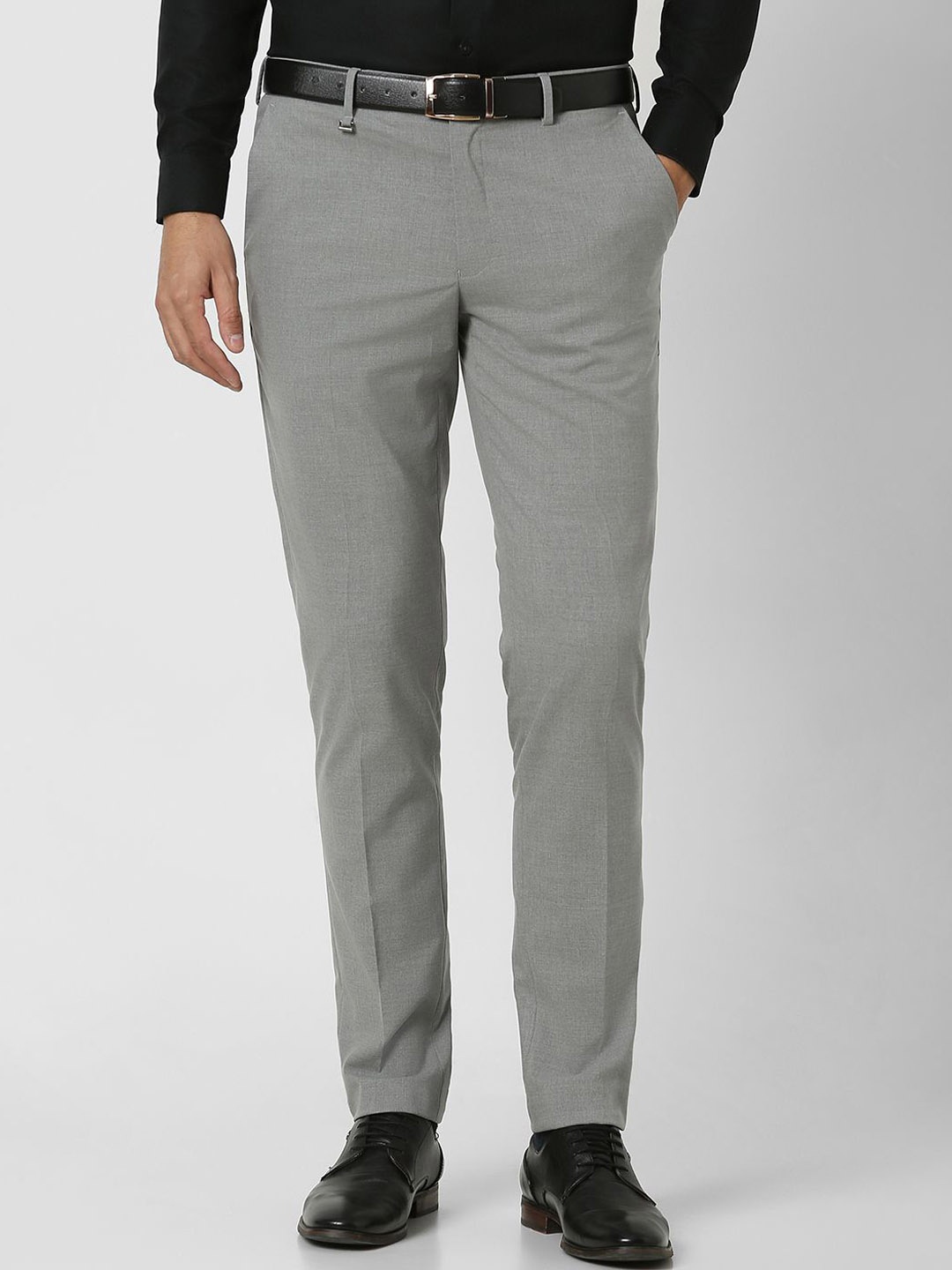 

Van Heusen Men Slim Fit Trousers, Grey