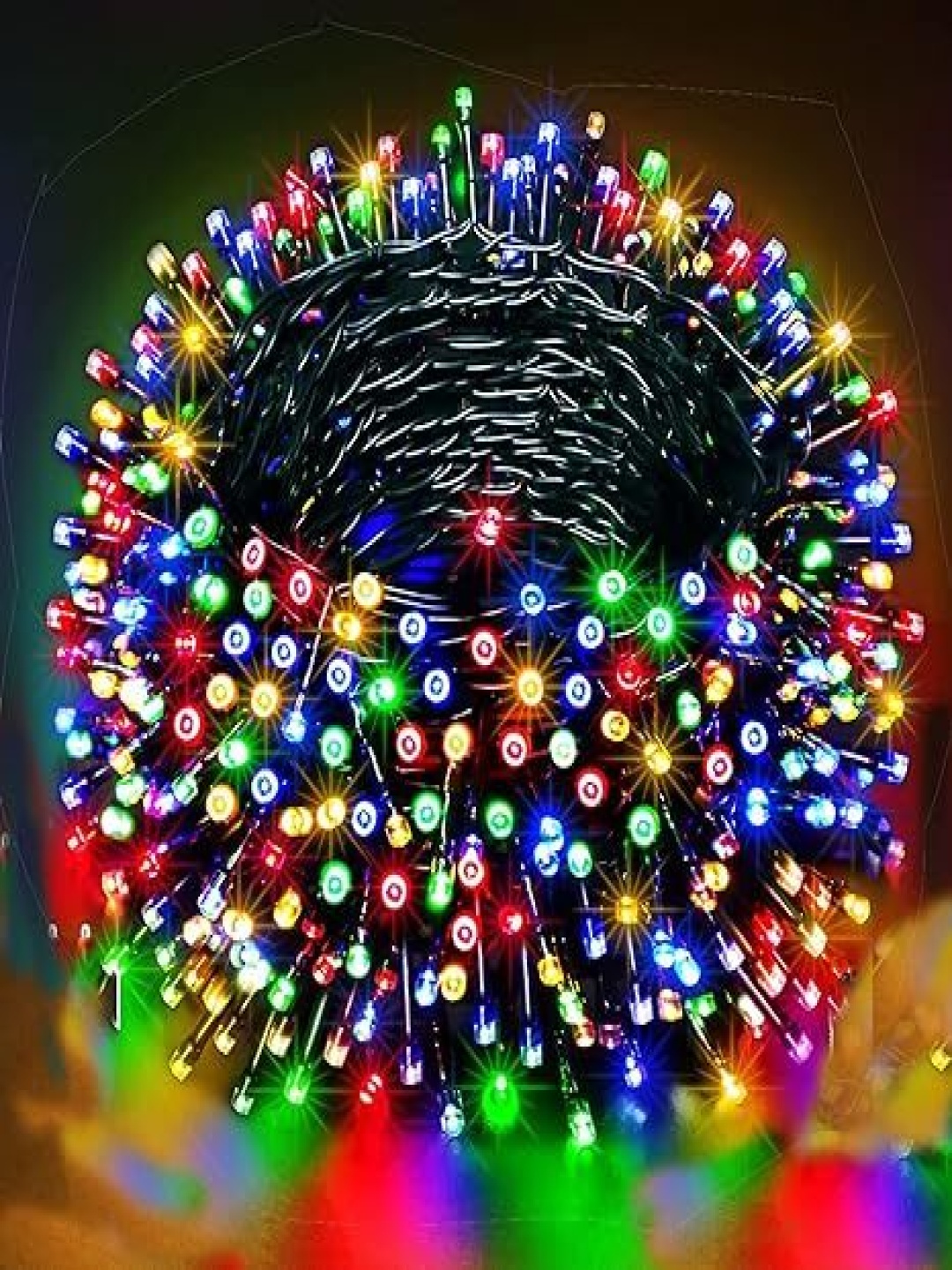 

SPARK WORLD Green & Blue Rice Shaped Bulb String Lights